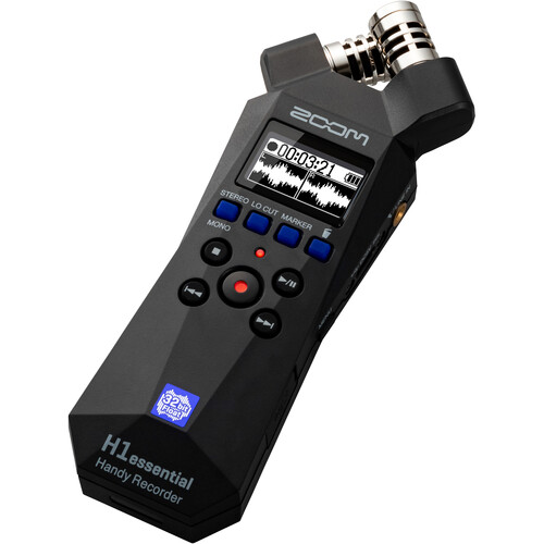 Zoom H1essential 2-Track 32-Bit Float Portable Audio Recorder - 3