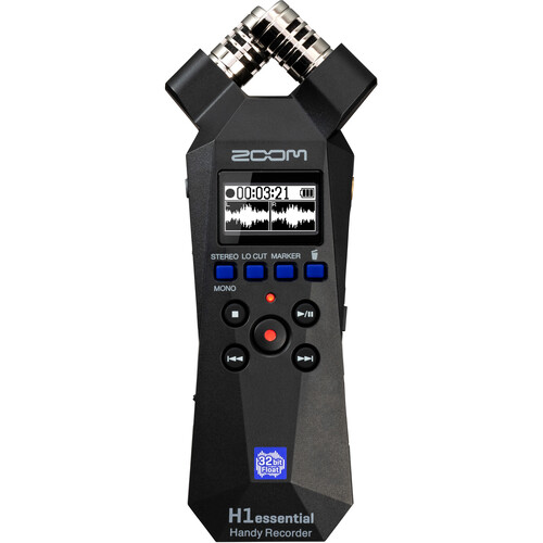 Zoom H1essential 2-Track 32-Bit Float Portable Audio Recorder - 2