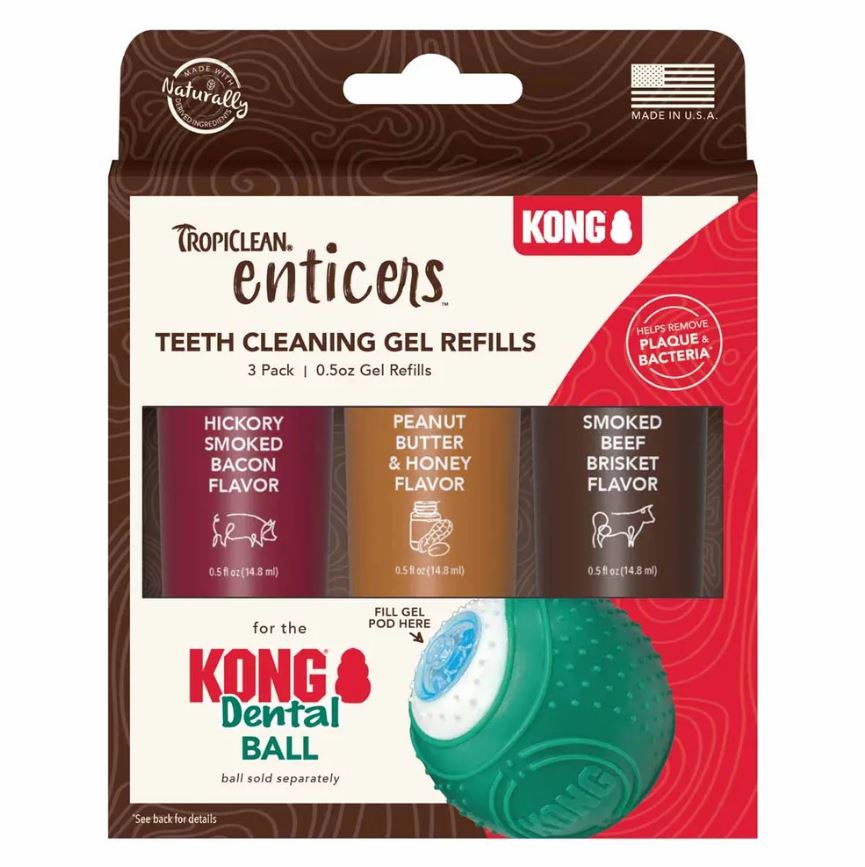 TropiClean Refill för Kong Dental Ball - 3-pack