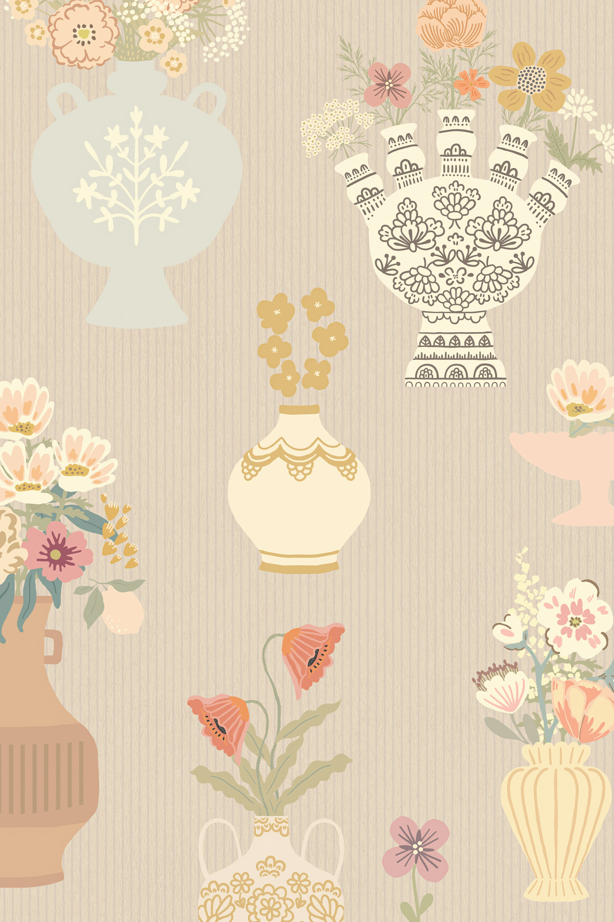 FLORAL DAIQUIRI MISTY GRAY - 8