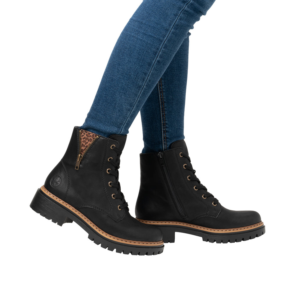 Rieker Damboots syntet varmfodrad Svart - 9