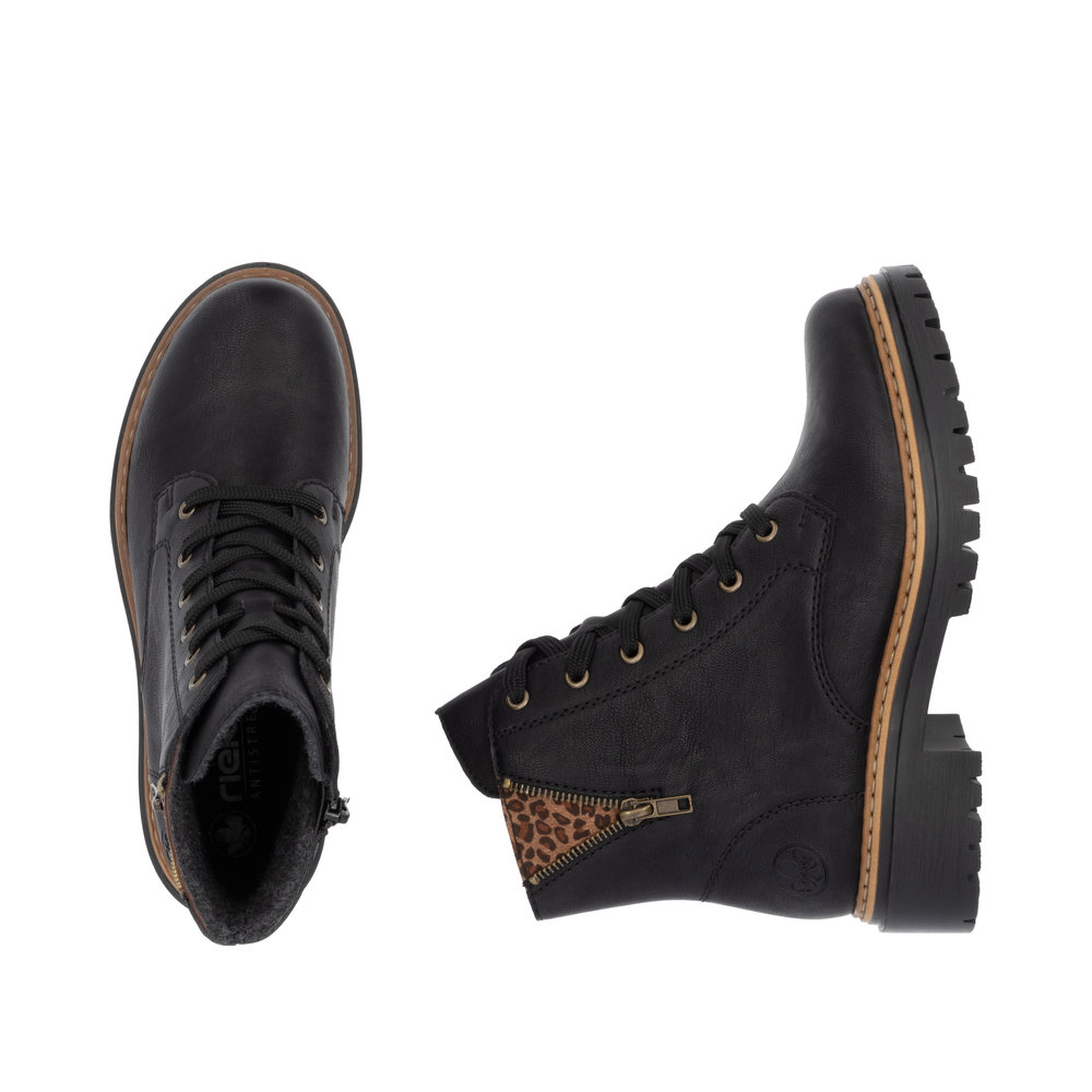 Rieker Damboots syntet varmfodrad Svart - 8