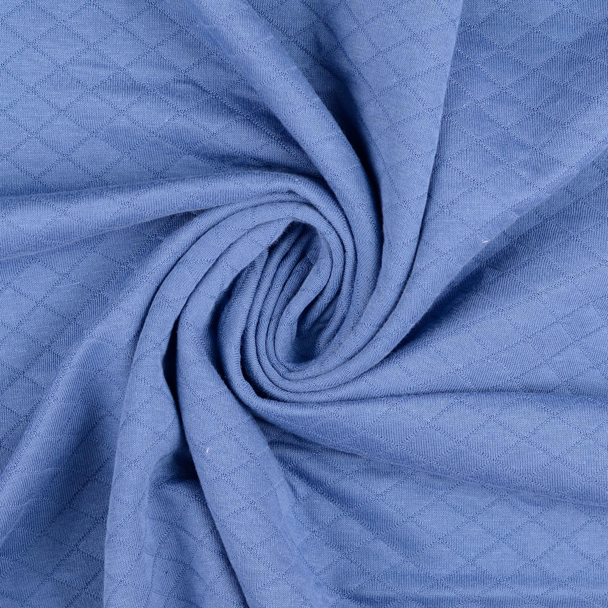 Quiltad Jersey Blå - 2