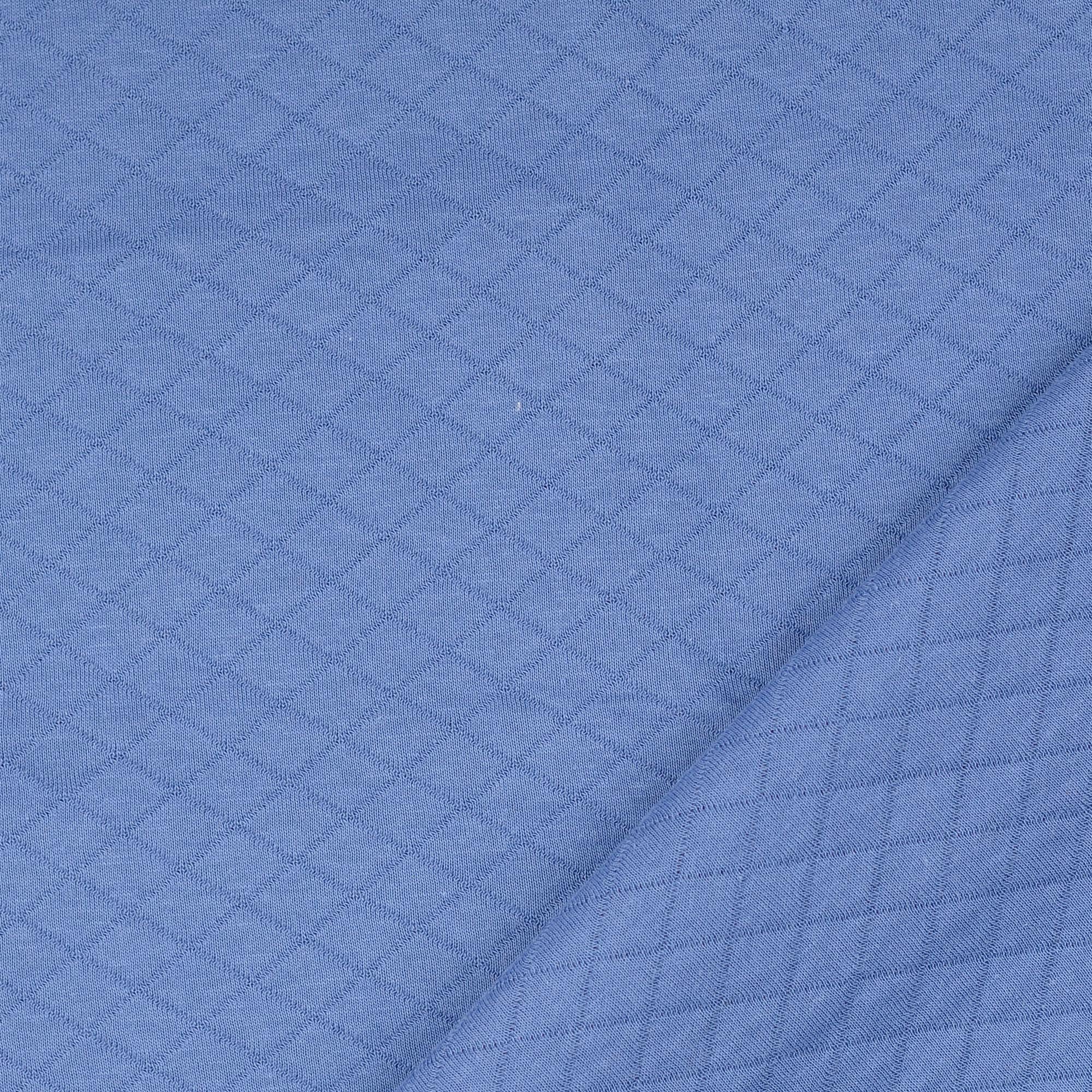 Quiltad Jersey Blå - 3