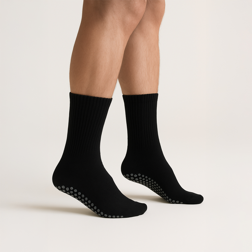 Varma halkstrumpor - 1 par - Med anti-slip för att minska fallolyckor