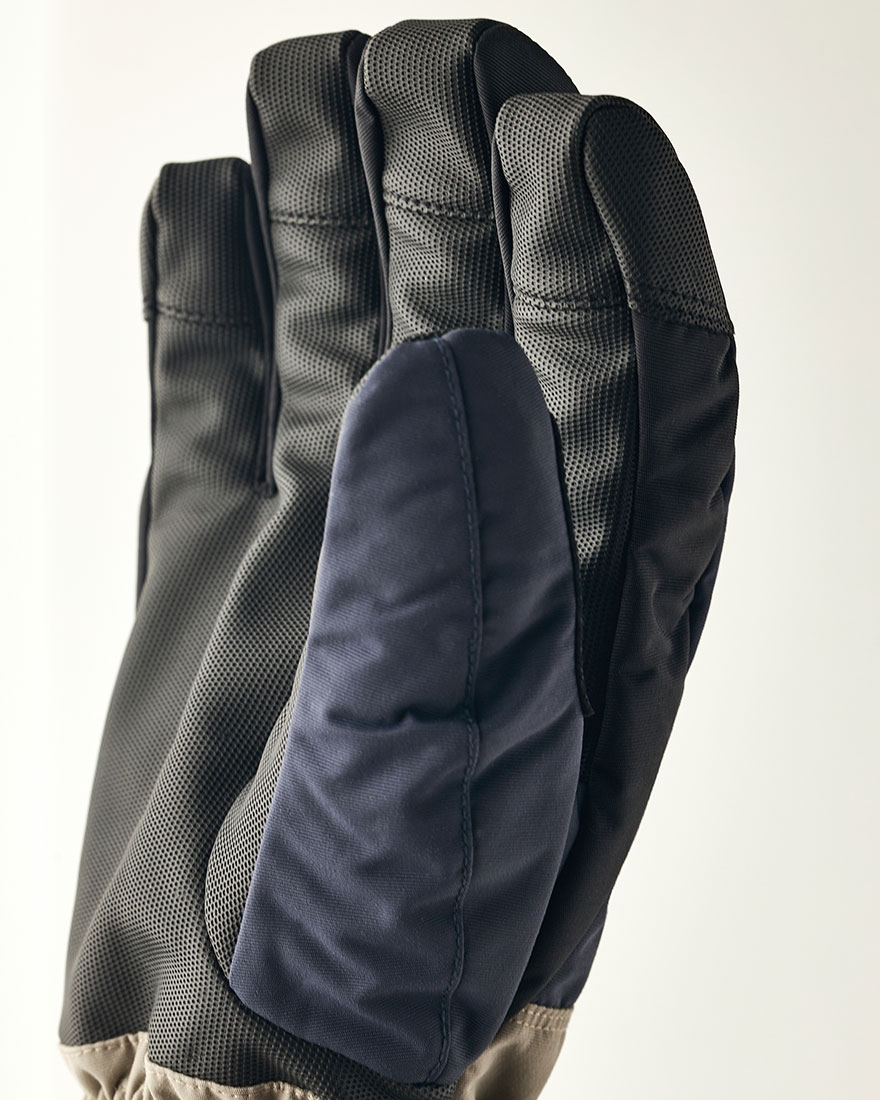 Hestra Gloves - Gauntlet Sr - 5 finger Dark Navy/Beige - 2