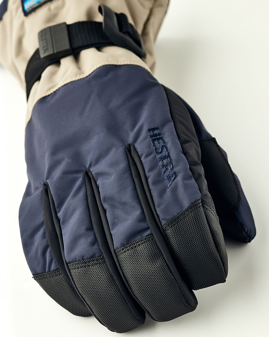 Hestra Gloves - Gauntlet Sr - 5 finger Dark Navy/Beige - 3