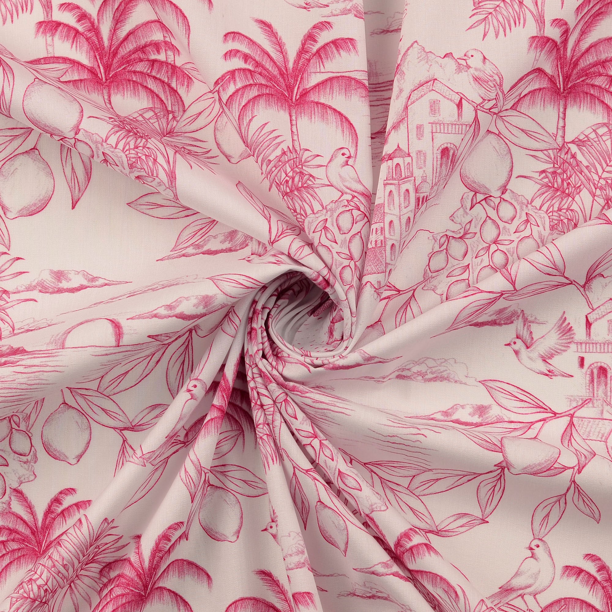 Poplin Rosa Natur Skiss - 2