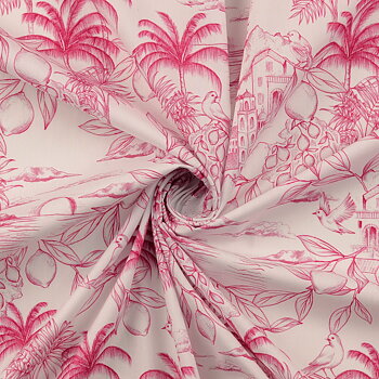 Poplin Rosa Natur Skiss