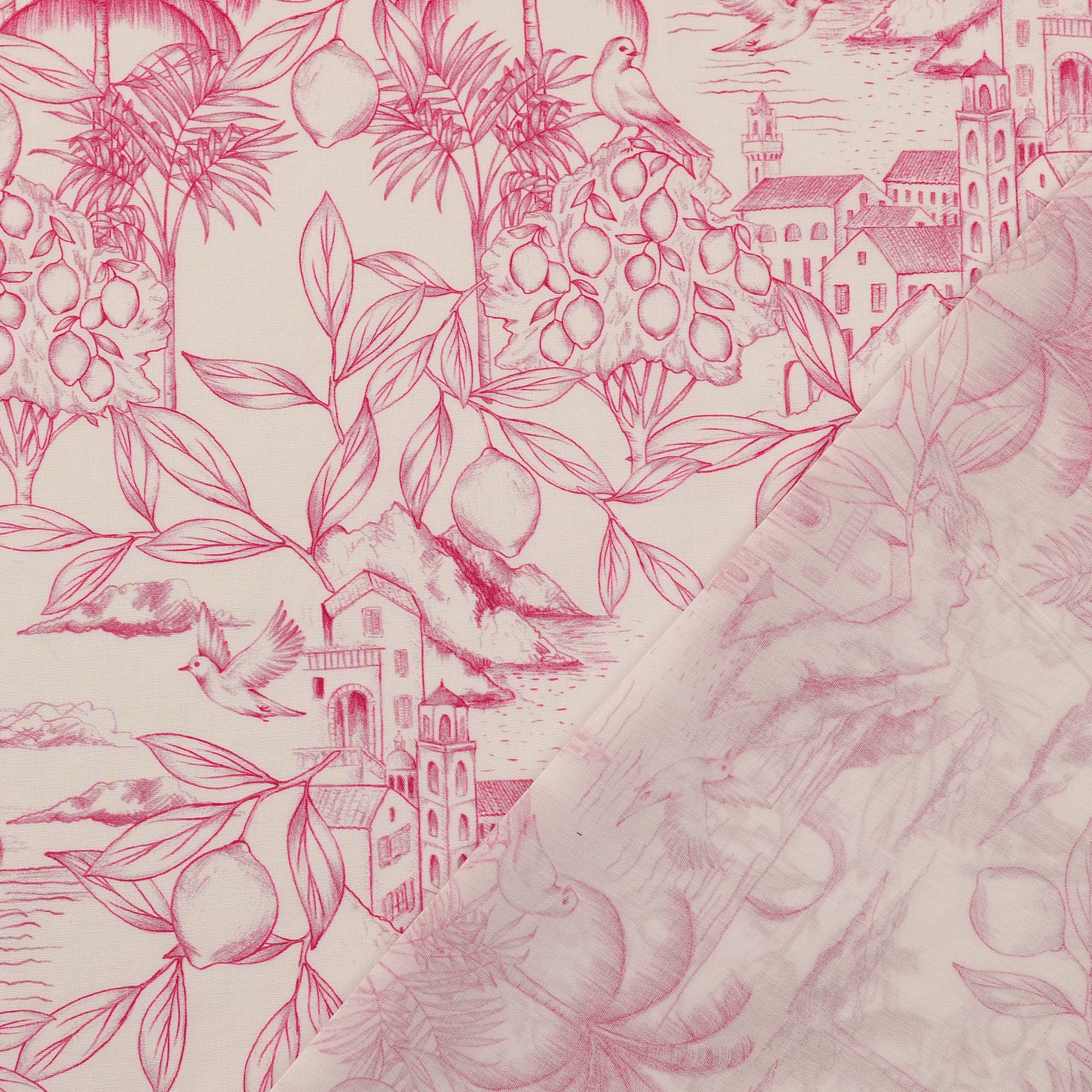 Poplin Rosa Natur Skiss - 3