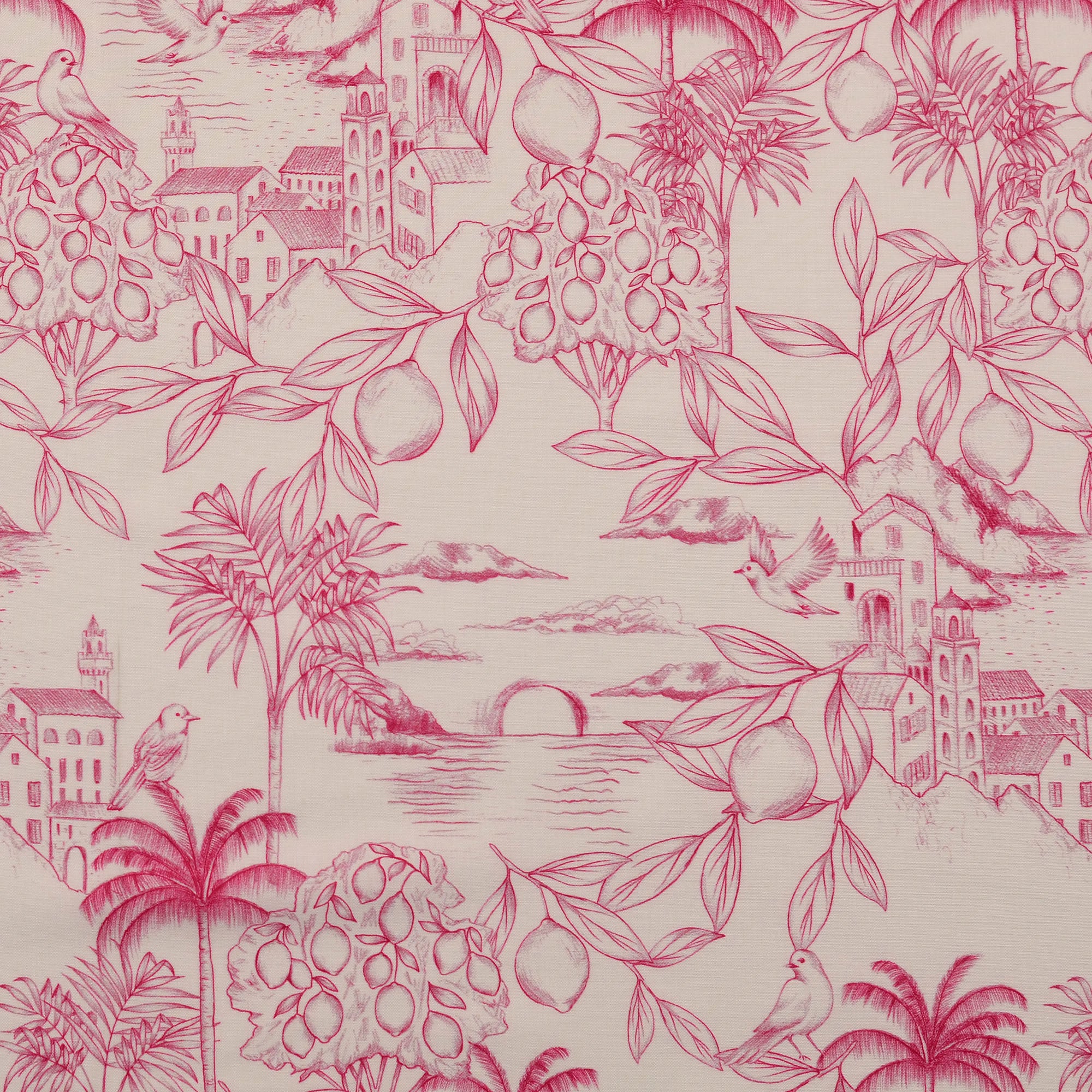 Poplin Rosa Natur Skiss