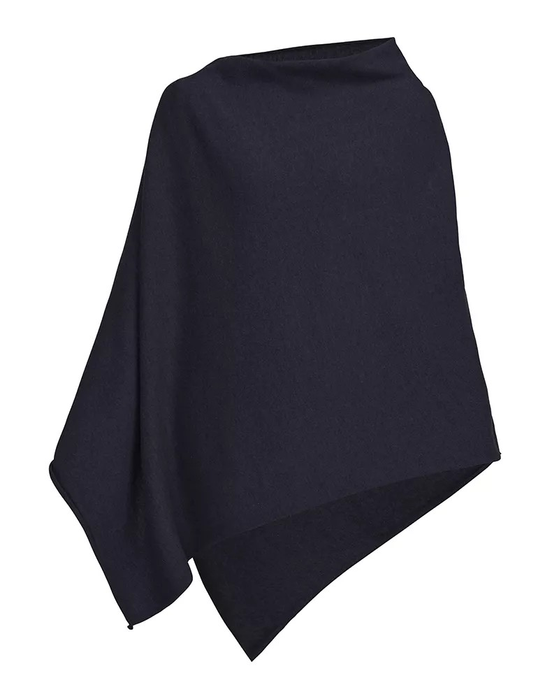 Sofie Poncho - Dark Navy - Holebrook - 3