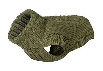 Stickad hundtröja Wooly, grön