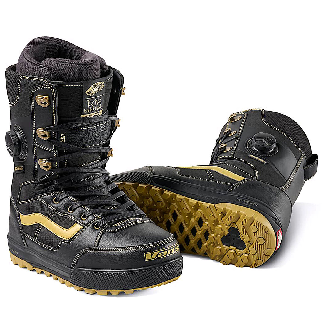 Vans Snowboardboots - MN Invado Pro Black/Gold Rene Rinnekangas - 2