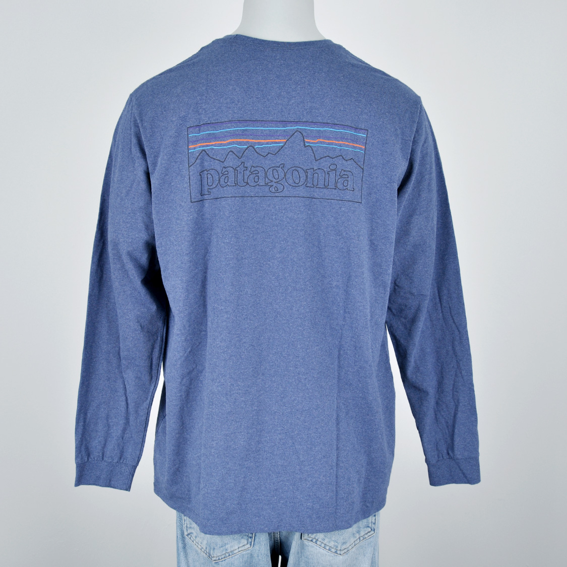 Patagonia - L/S P-6 Logo Responsibili-Tee P-6 Outline Current Blue