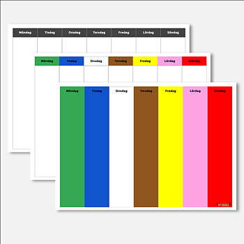 Veckoplanering, redigera själv