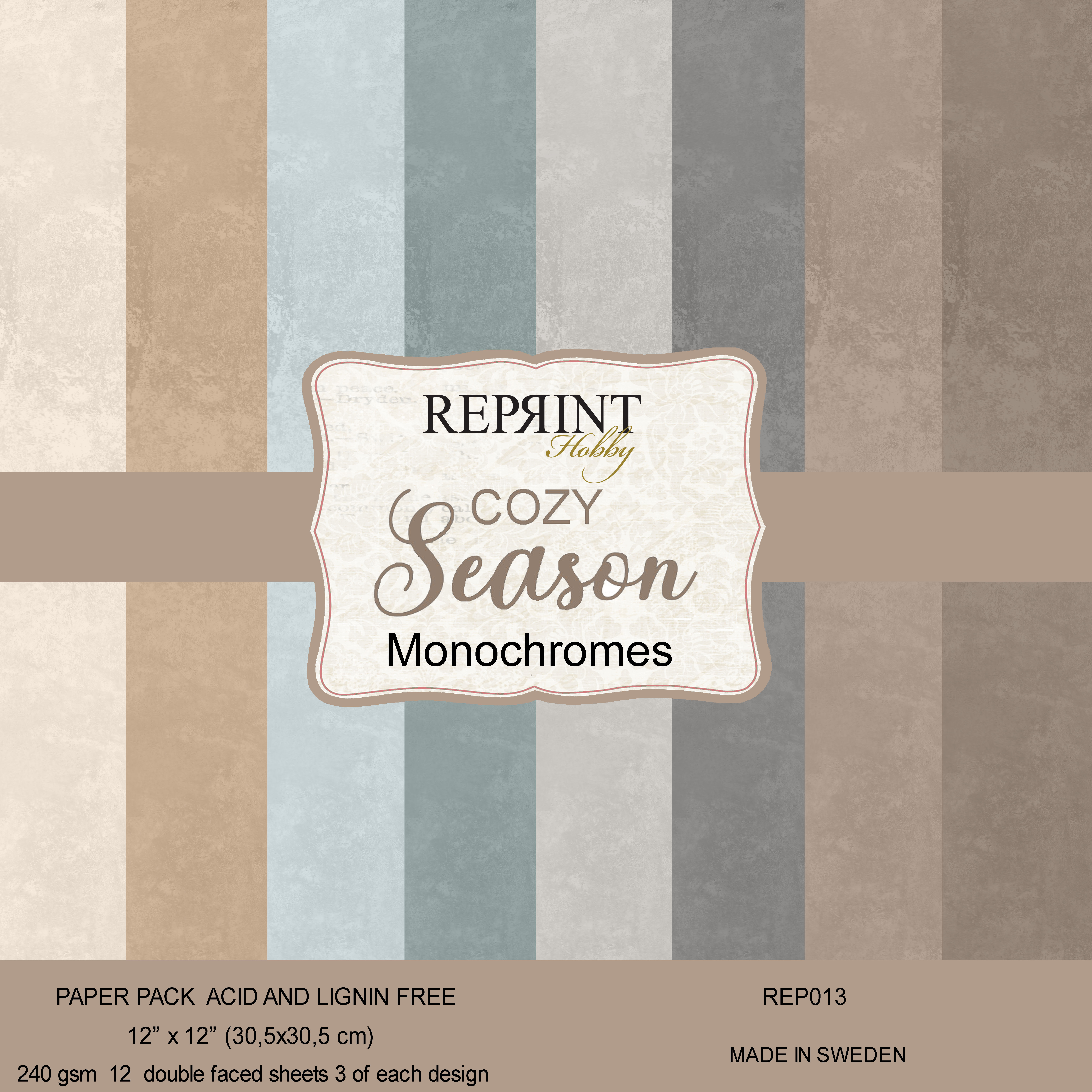 Paperpack Reprint - Cozy Season  Monochromes -  12x12