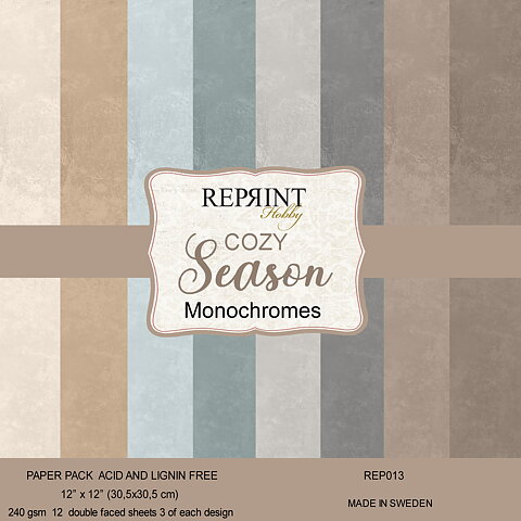 Paperpack Reprint - Cozy Season  Monochromes -  12x12