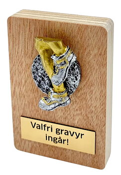 Träplakett med retsinmotiv