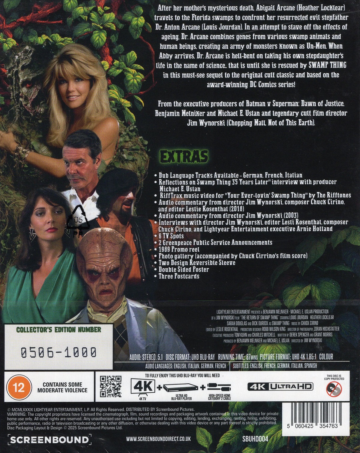 The Return of Swamp Thing (Limited Edition) (ej svensk text) (4K Ultra HD) - 2
