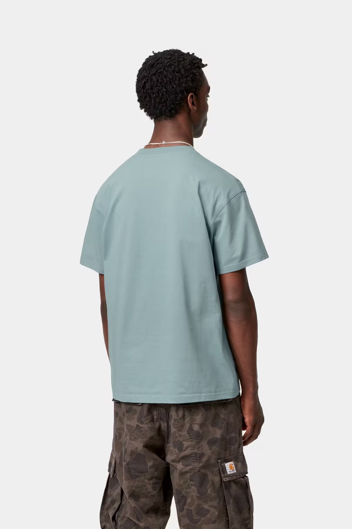 Carhartt WIP American Script T-shirt Citadel - 2