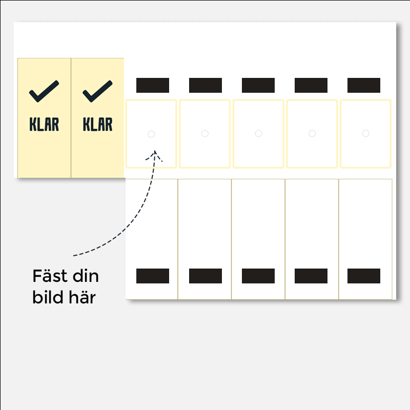Checklista med 7 flikar