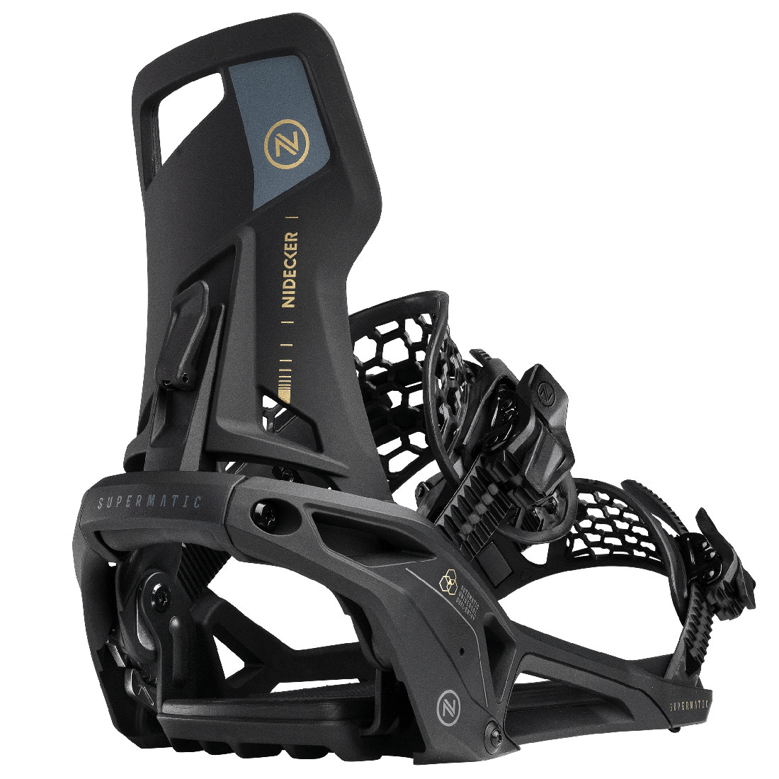 Nidecker Snowboard Bindning - Supermatic OG Black