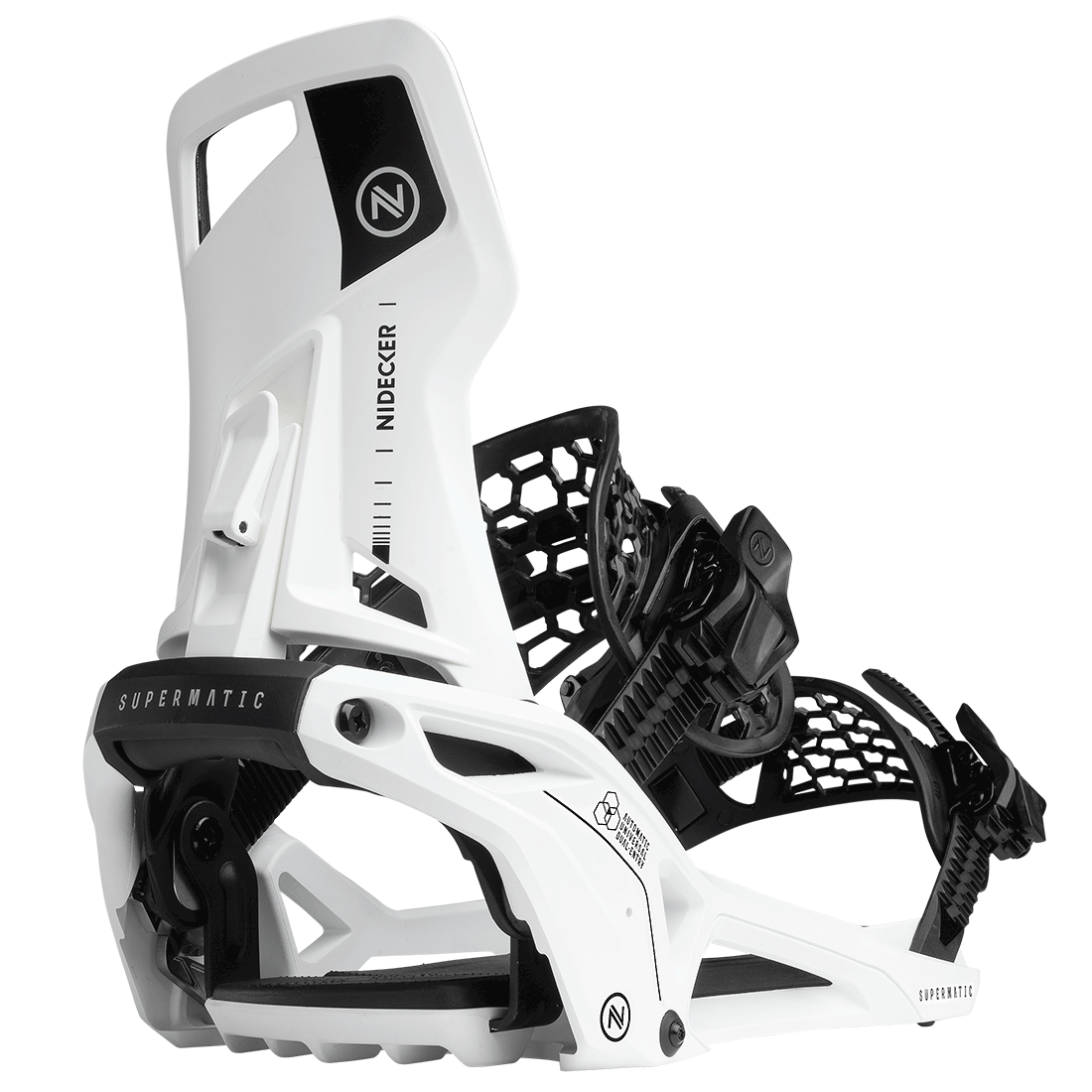 Nidecker Snowboard Bindning - Supermatic OG White
