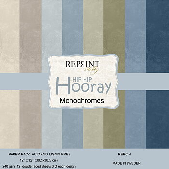 Paperpack Reprint - Hip hip horray  Monochromes -  12x12