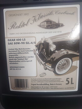 REKTOL KLASSIK Gear 500 LS   SAE 80W-90 5L