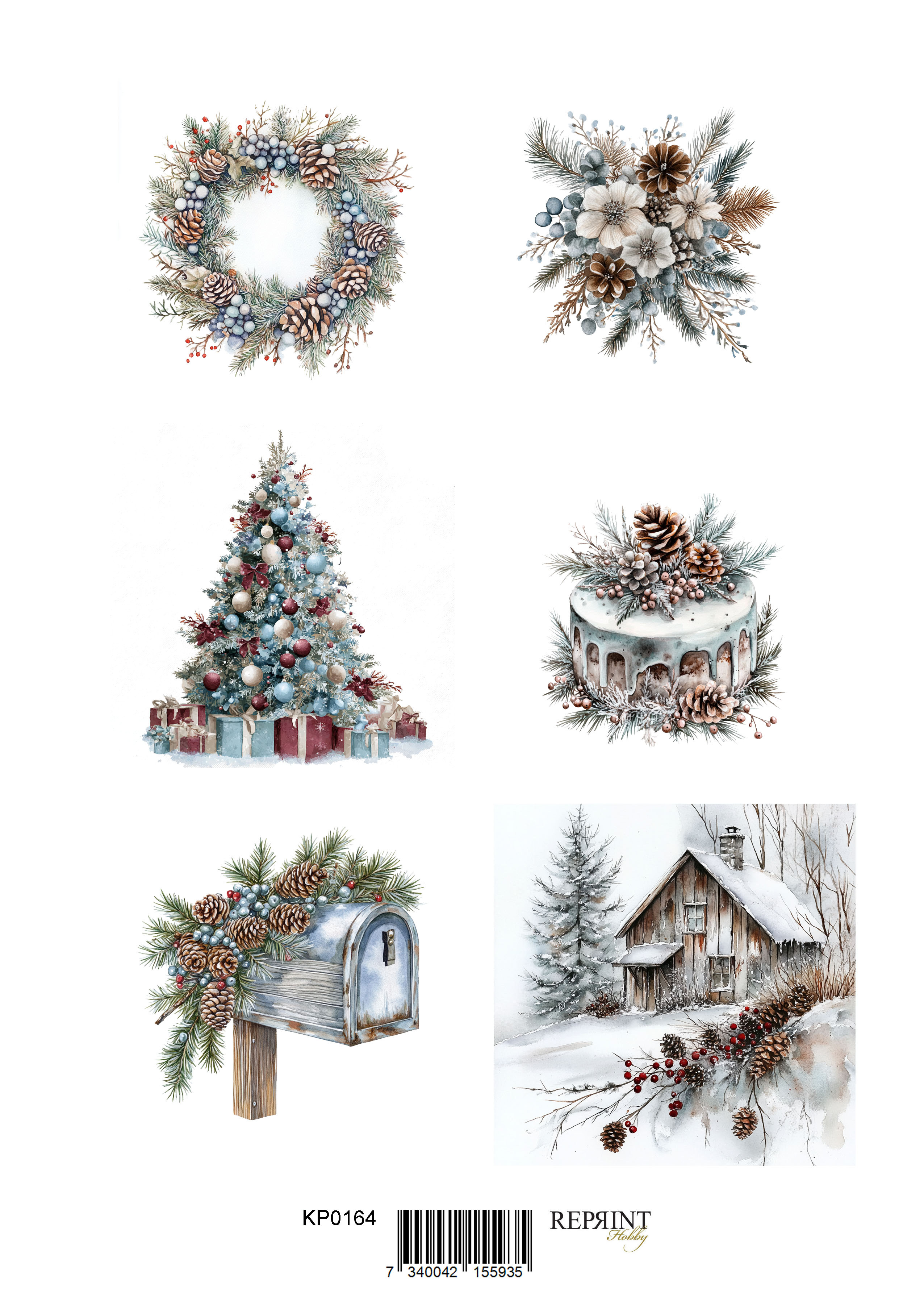Papper Klippark - Christmas time  -  A4