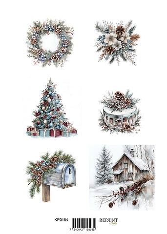 Papper Klippark - Christmas time -  A4