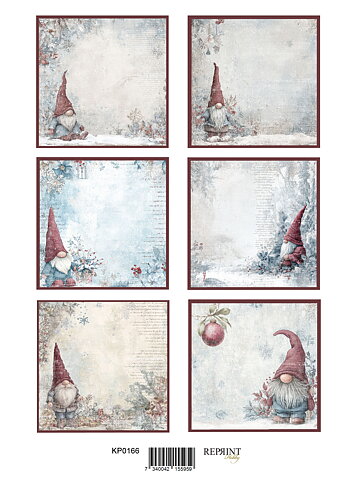 Papper Klippark - Tags Gnomes -  A4