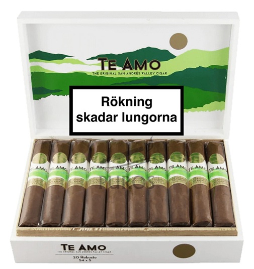 Te Amo The Original San Andres Valley Robusto Cigarrlåda 20-pack