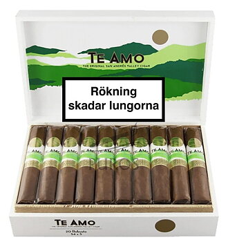 Te Amo The Original San Andres Valley Robusto Cigarrlåda 20-pack