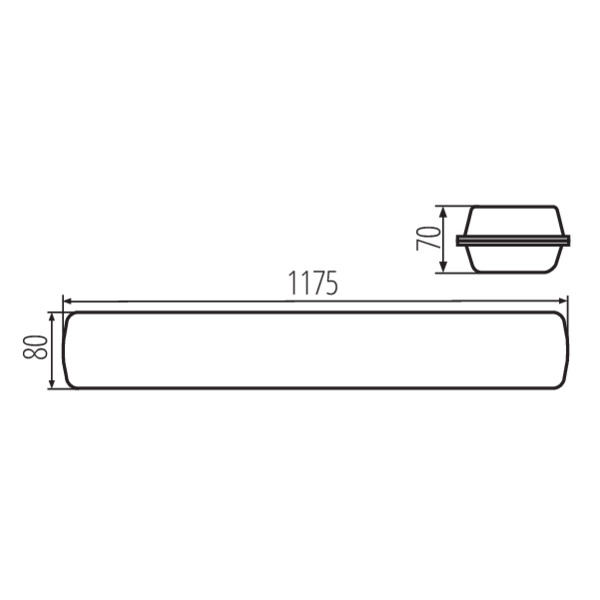 KANLUX Industriarmatur MAH MAX 38W 6080lm IP66 IK08 4000K Vit - 3