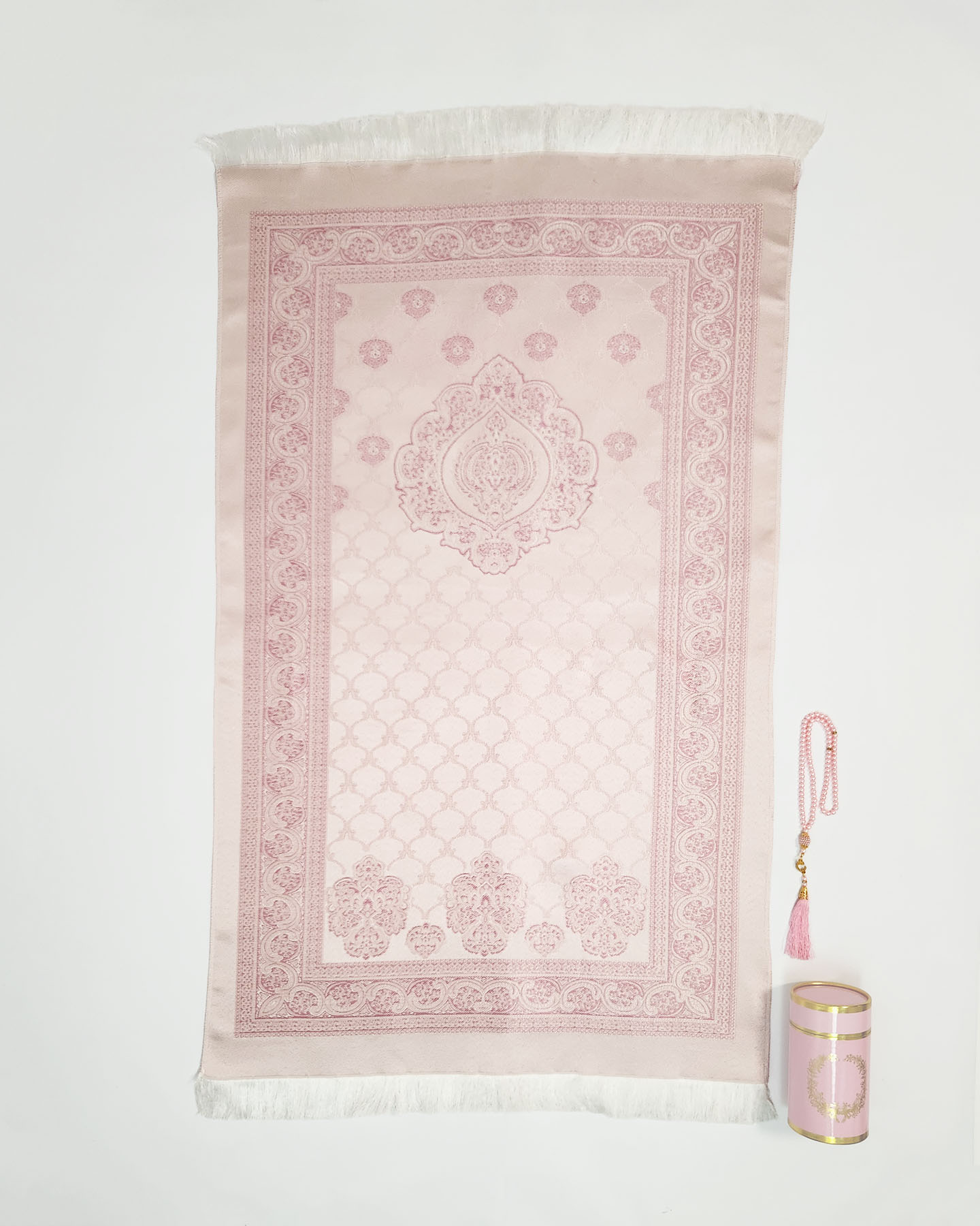 Gift set - Prayer mat with rosary - Pink
