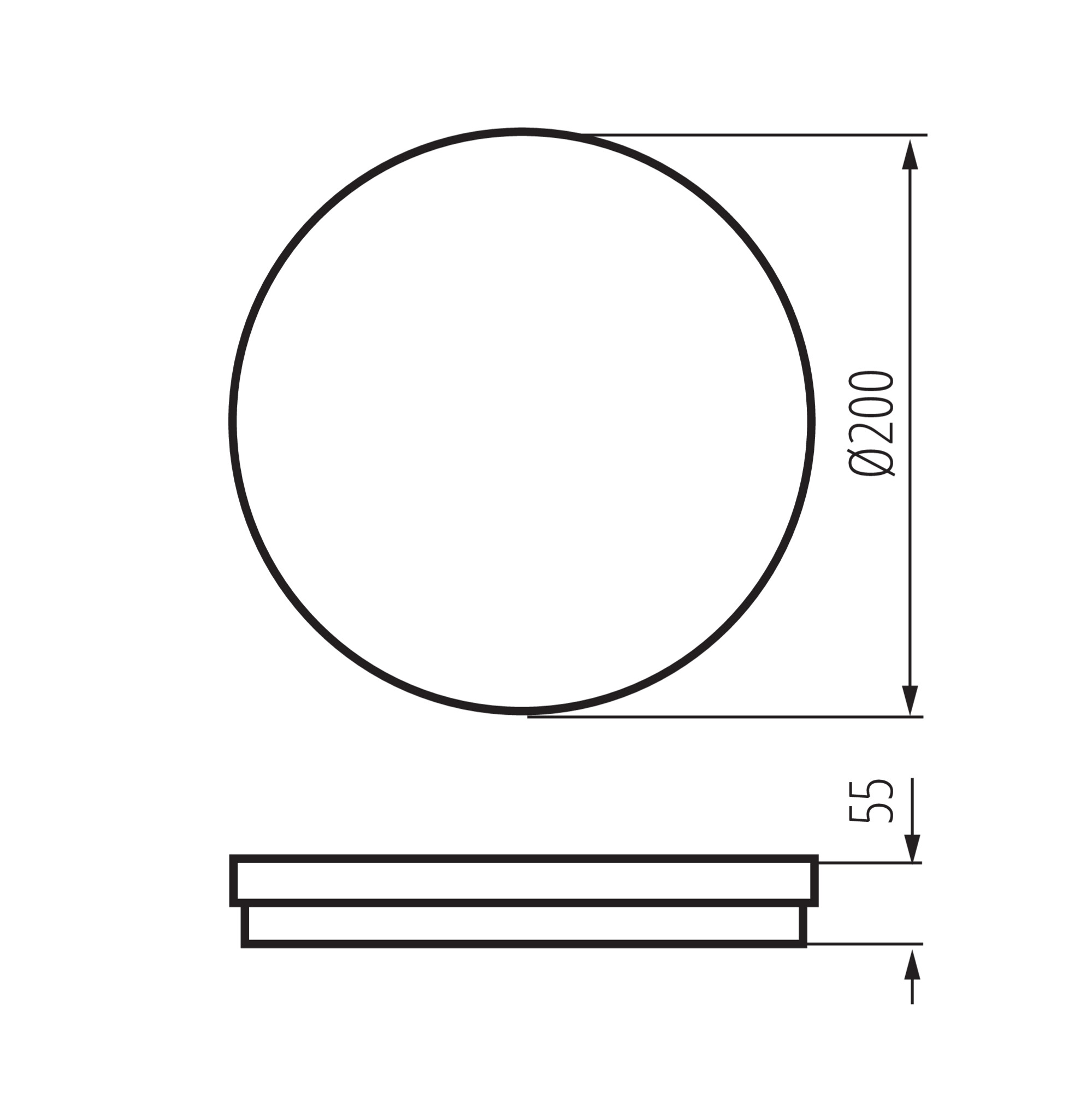 KANLUX Plafond BENO ECO IP65 12W CCT Rund svart - 6