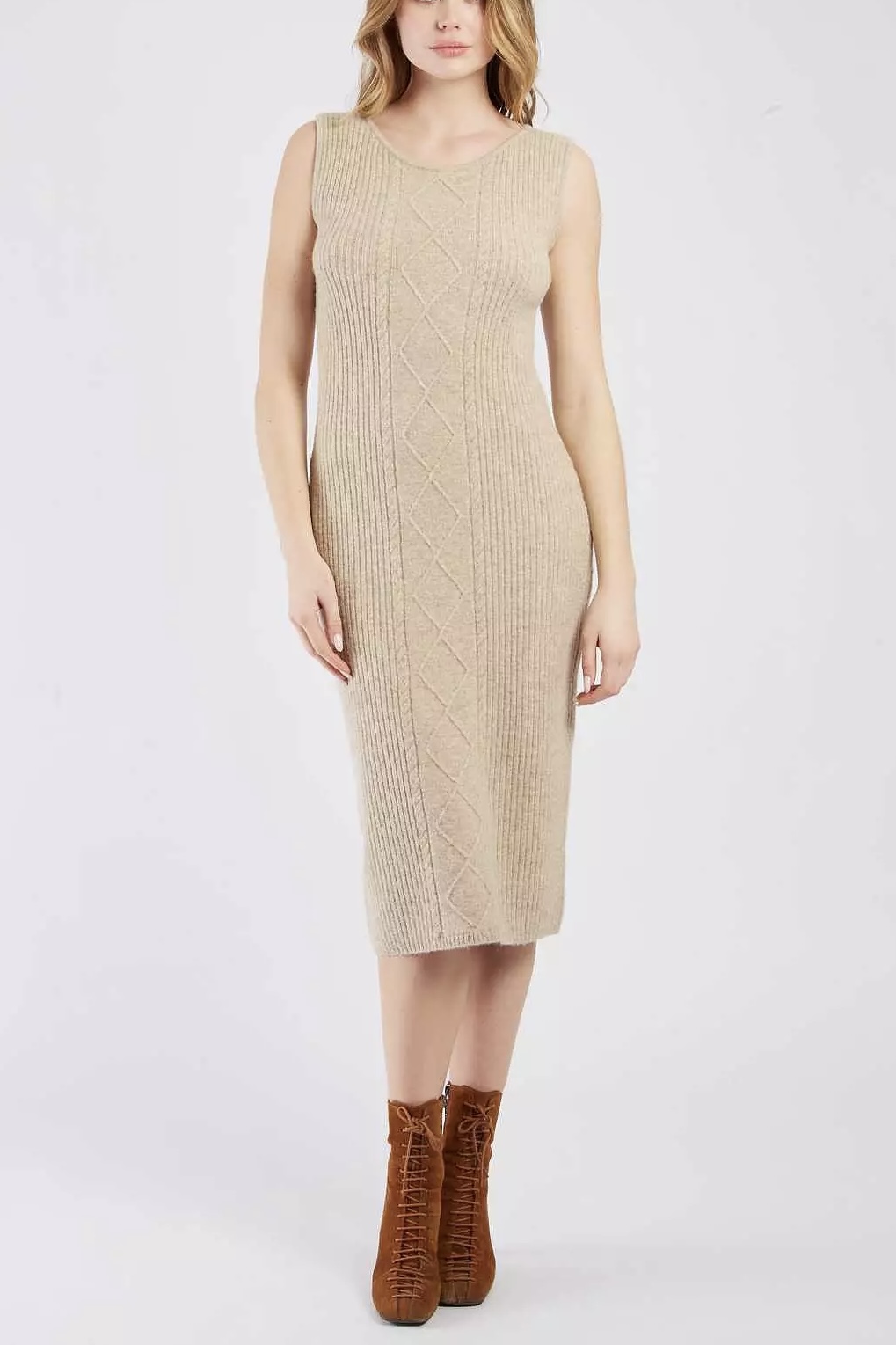 Derhy  -Zazie Ensemble Dress Beige - 4