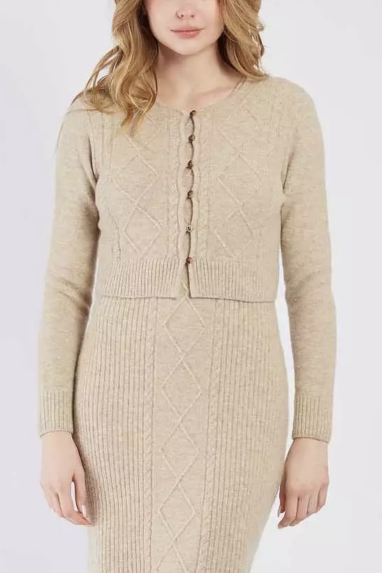 Derhy  -Zazie Ensemble Dress Beige - 7