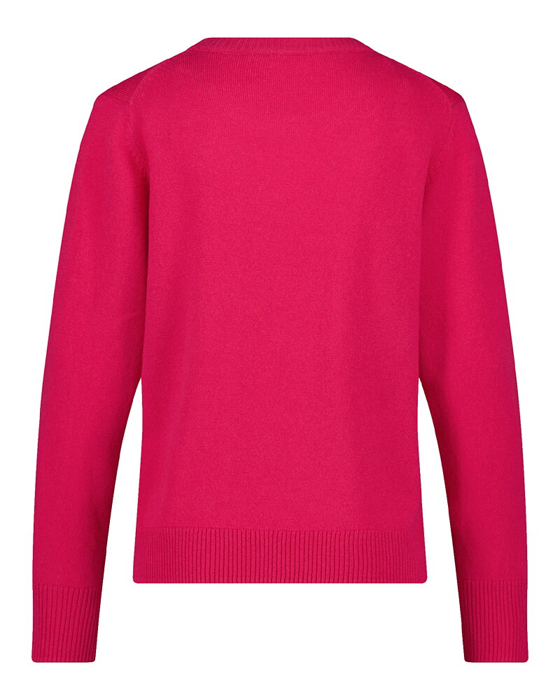 Jumper ull och kashmir cerise