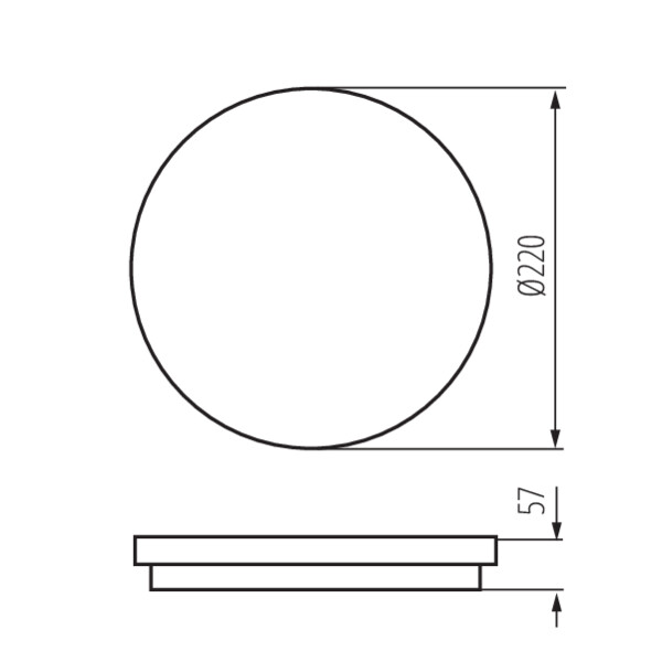 KANLUX Plafond BENO IP65 12-18W CCT Rund grafit - 6