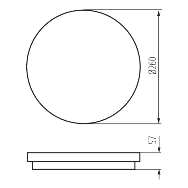 KANLUX Plafond BENO IP65 24-30W  CCT Rund vit - 3