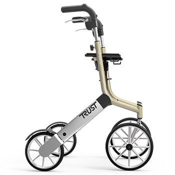 Let´s Go Out inom- och utomhusrullator, Silver / Creme