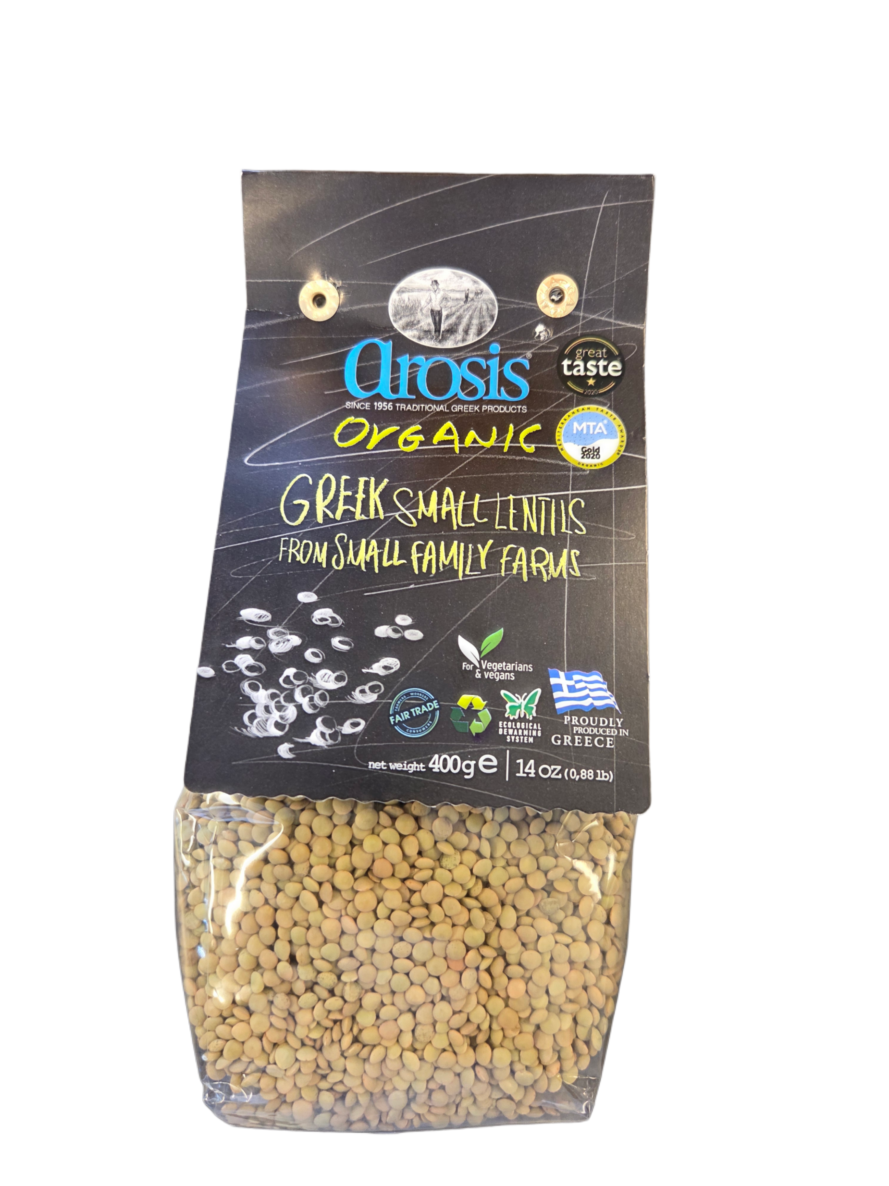 linser små 400g, ekologisk, Arosis