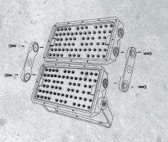 KANLUX Strålkastare FL STADER 200W 30000lm IP66 IK10 4000K - 3
