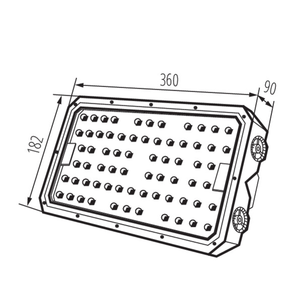 KANLUX Strålkastare FL STADER 200W 30000lm IP66 IK10 4000K - 6