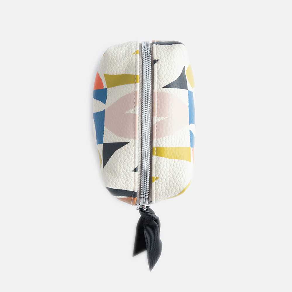Multi Checkmate Hearts Mini Cube Cosmetic Bag - 2