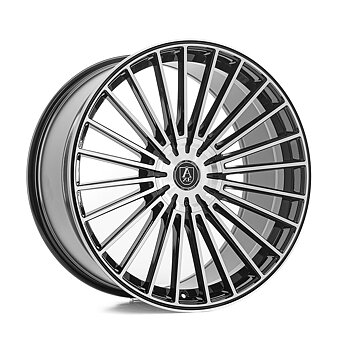20" AXE WHEELS EX50 - GLOSSY BLACK POLISHED