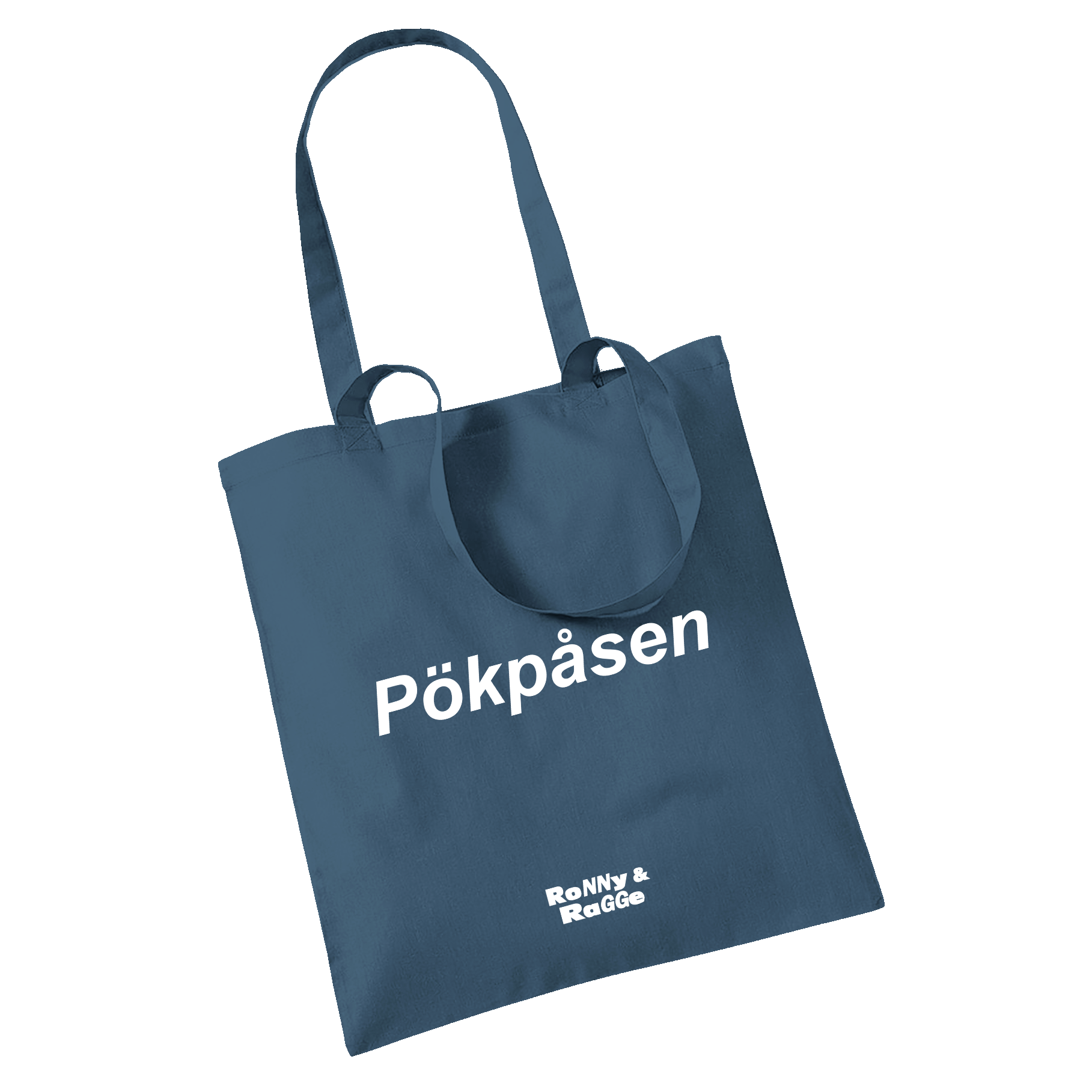 RONNY & RAGGE - TOTE BAG, PÖKPÅSEN (BLUE)